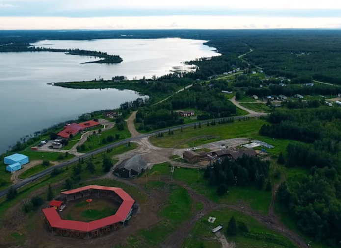 Alexis Nakota Sioux Nation from above
